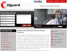 Tablet Screenshot of mysecurityguards.com